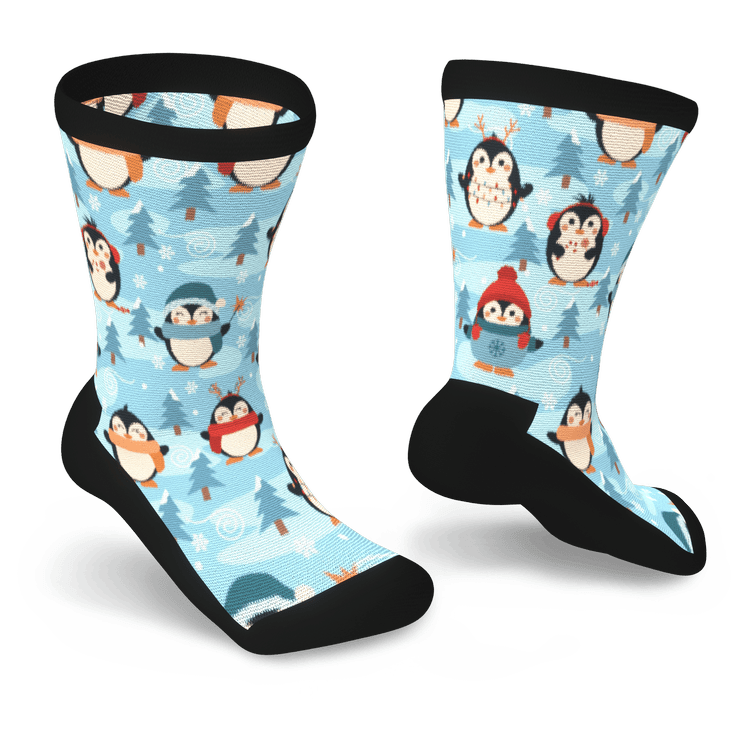 Crew Christmas penguin socks