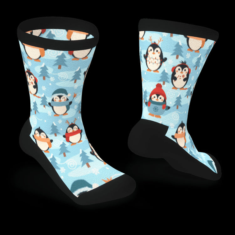 Penguin Parade Non-Binding Diabetic Socks