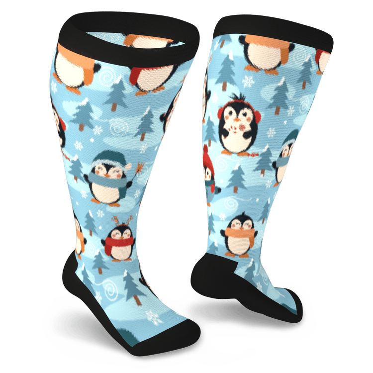 Penguin Parade Non-Binding Diabetic Socks