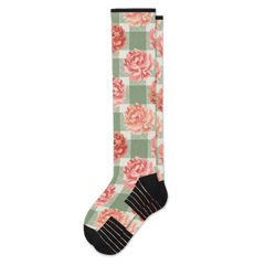 Peony Blooms Compression Socks