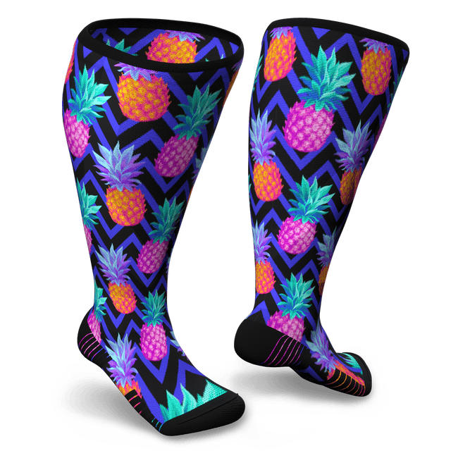 Pineapple compression socks