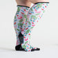 Pool Party themed leg compression socks
