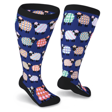 Quilted Sheep Non-Binding Diabetic Socks