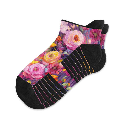 Rose Bouquet Ankle Compression Socks