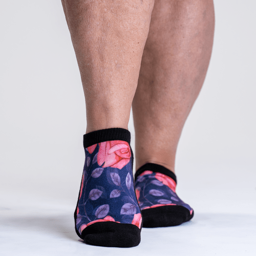 Rose Garden Diabetic Ankle Socks