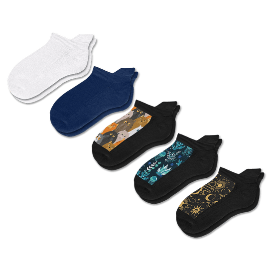 Celestial Mix Ankle Socks Bundle 5-Pack