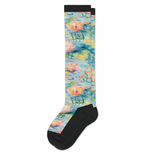 Viasox Pastel Pond EasyStretch™ Socks front view