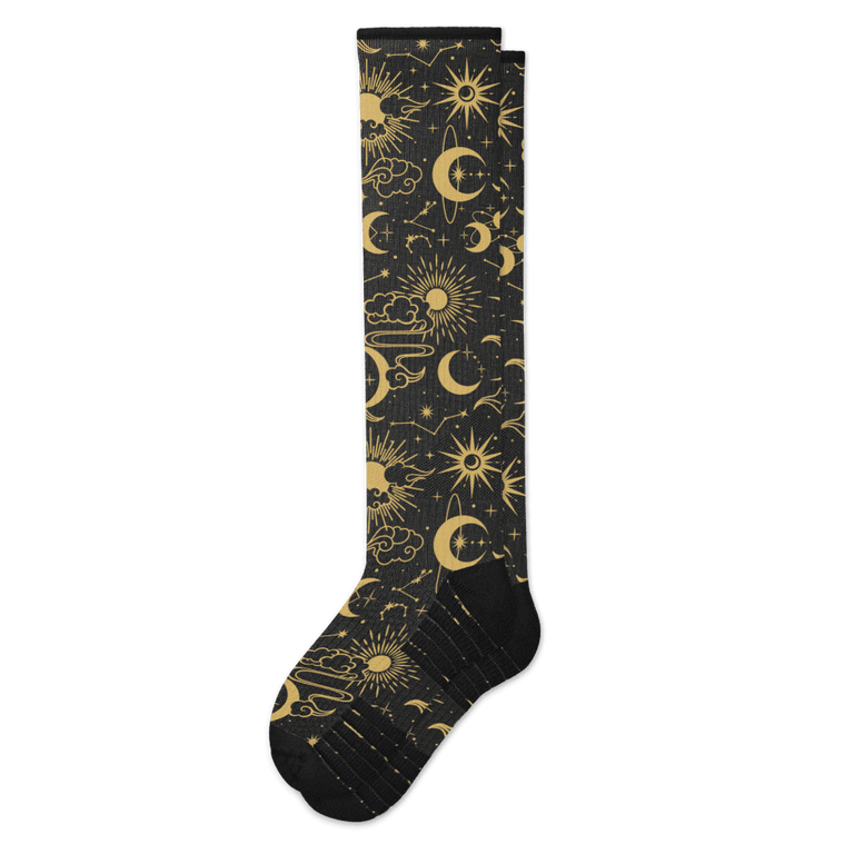 Star & Moon Compression Socks