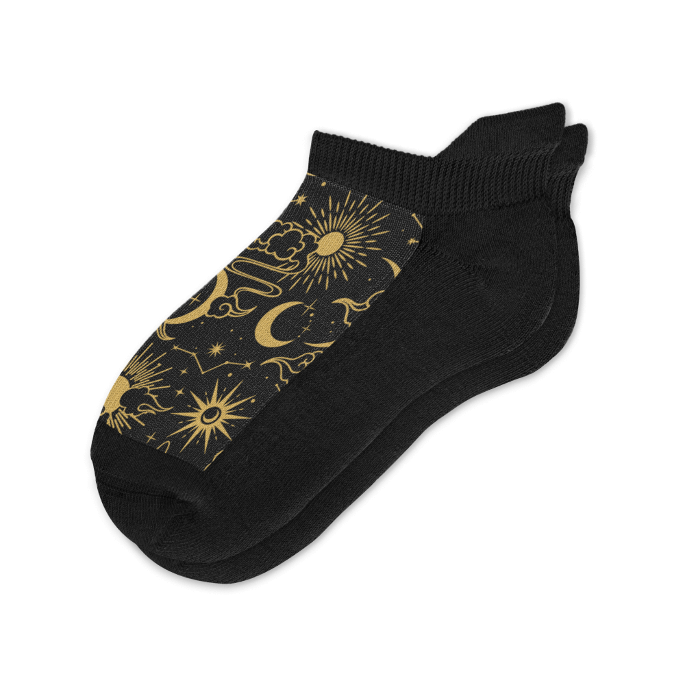 Viasox Star & Moon Ankle Socks Flat View