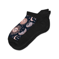 Viasox Celestial Moon Ankle Socks Flat View