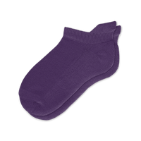 Viasox Royal Purple Ankle Socks Flat View