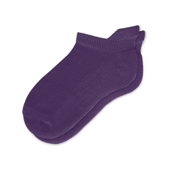 Viasox Royal Purple Ankle Socks Flat View