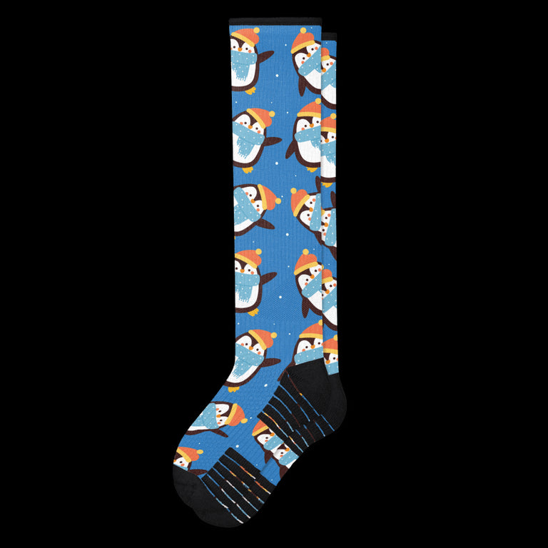 Merry Penguins Compression Socks