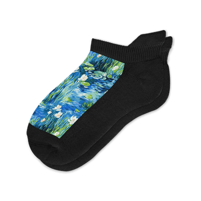 Viasox Water Lily Ankle Socks front view