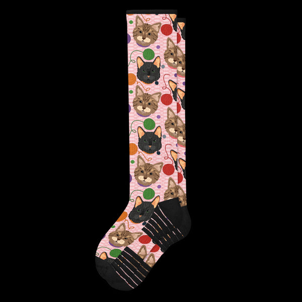 Yarn Cats Compression Socks