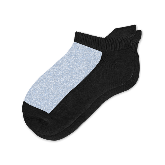 Heather Blue Ankle Socks