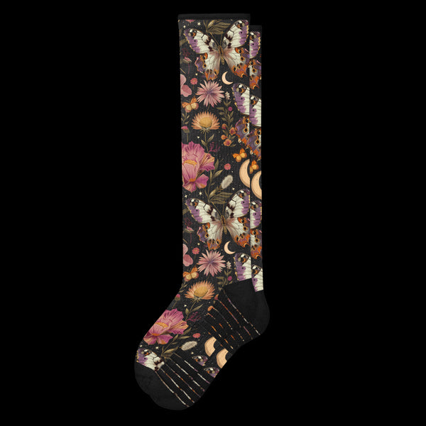 Night Garden Compression Socks