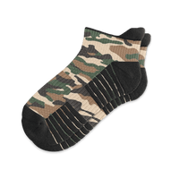 Army Camo Ankle Compression Socks From Viasox Flat View