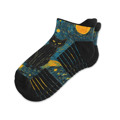Starry Cat Ankle Compression Socks