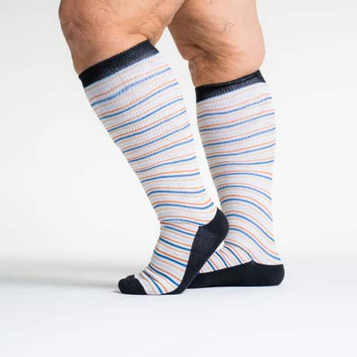 Non Binding Socks for Men in Stanley Stripe