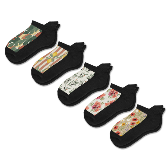Summer Harvest Ankle Socks 5-Pack Bundle