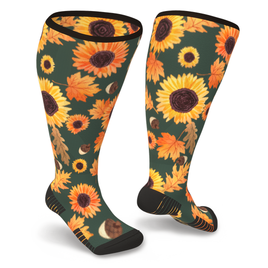Sunflower Diabetic Compression Socks