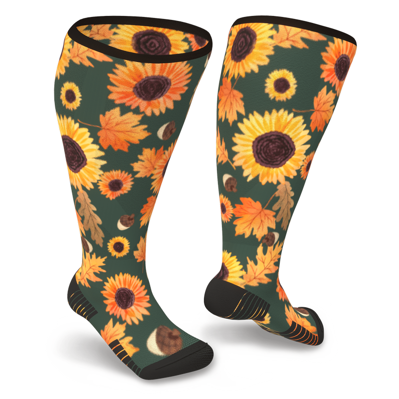 Sunflower Diabetic Compression Socks