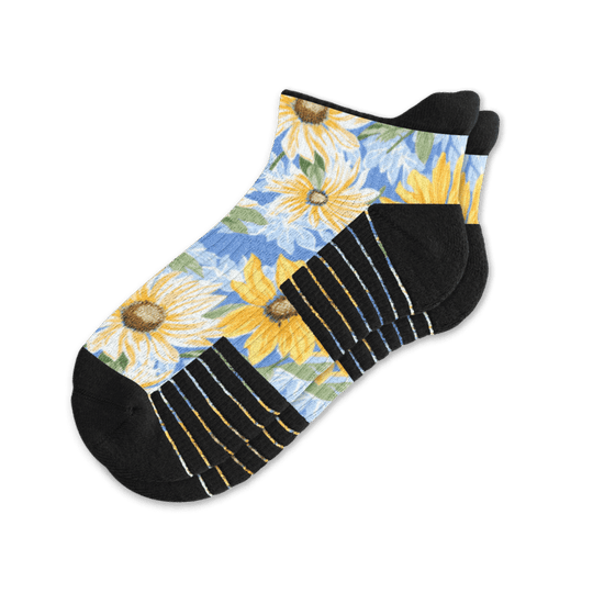 Sunflower Sky Ankle Compression Socks