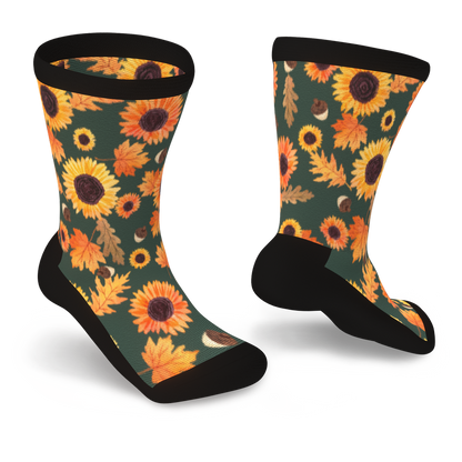 Sunflower Non-Binding Diabetic Socks