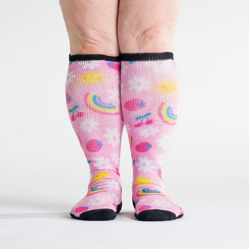 Diabetic rainbow socks