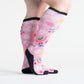 Non-binding rainbow socks