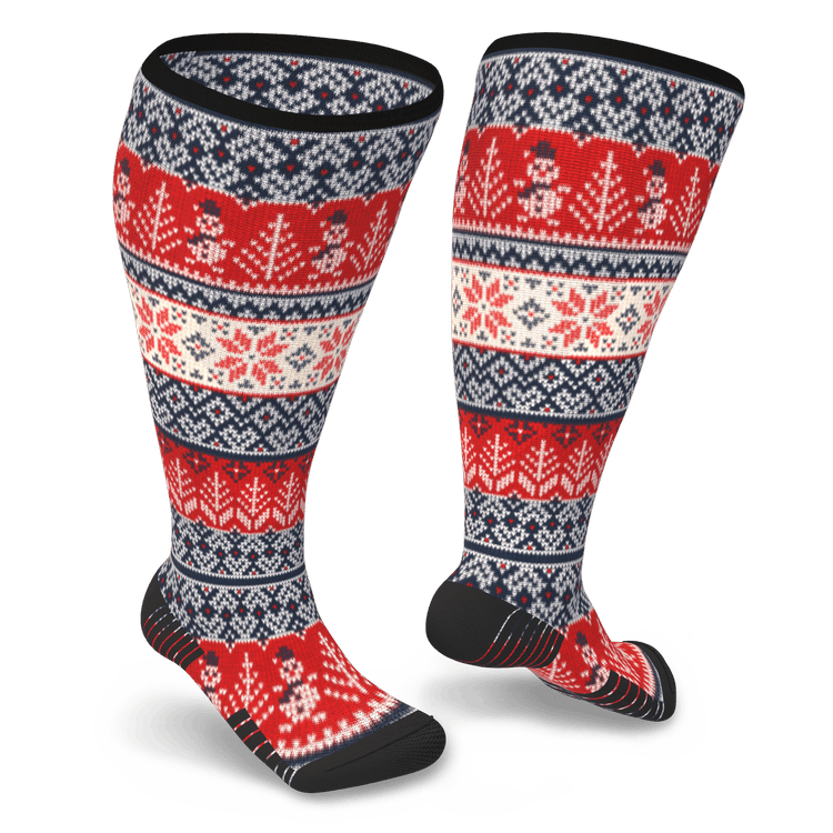 Christmas compression socks