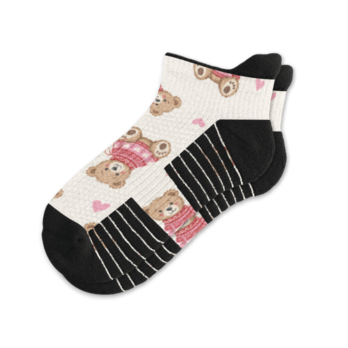 Sweetheart Bear Ankle Compression Socks
