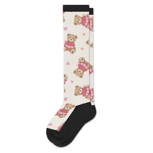 Sweetheart Bear EasyStretch™ Socks