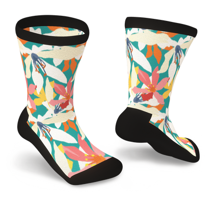 Flower socks non-binding