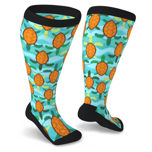 Turtle diabetic socks