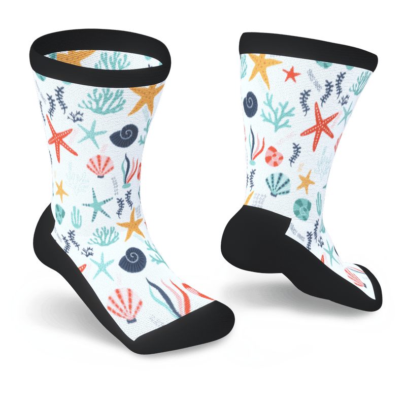 Under The Sea Non-Binding Diabetic Socks