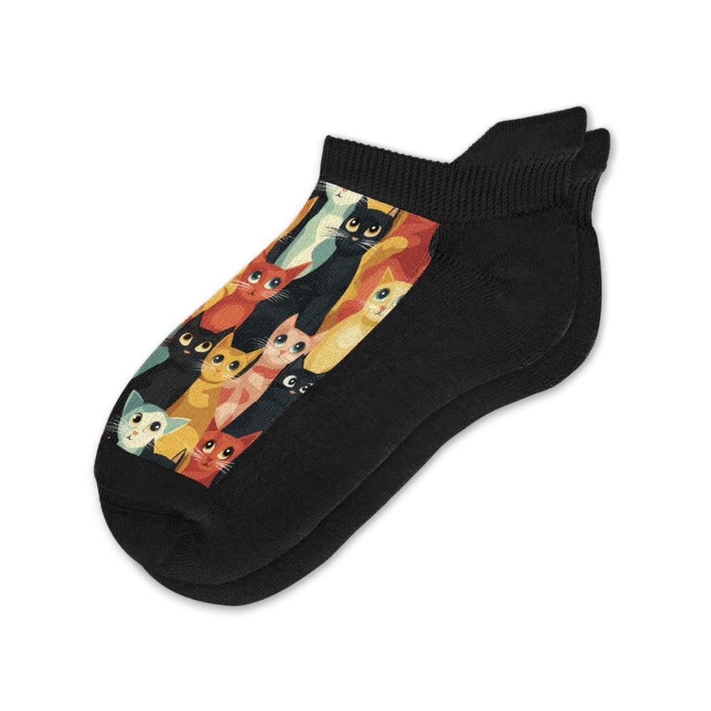 Viasox Whiskers Ankle Socks front view