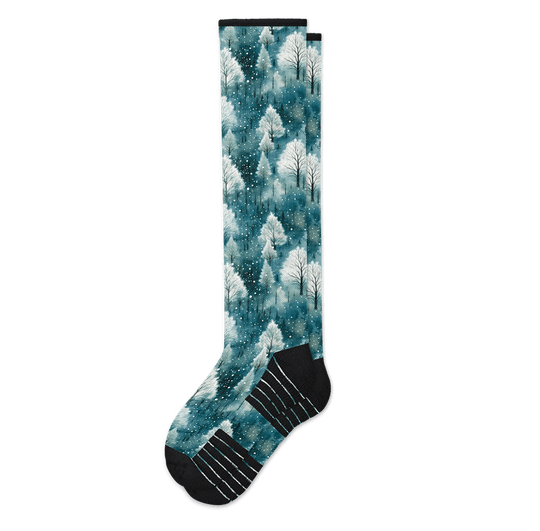 Winter Forest Compression Socks