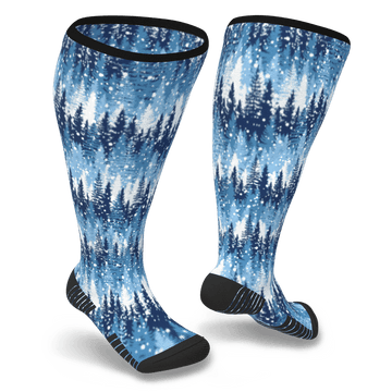 Winter Blues Diabetic Compression Socks