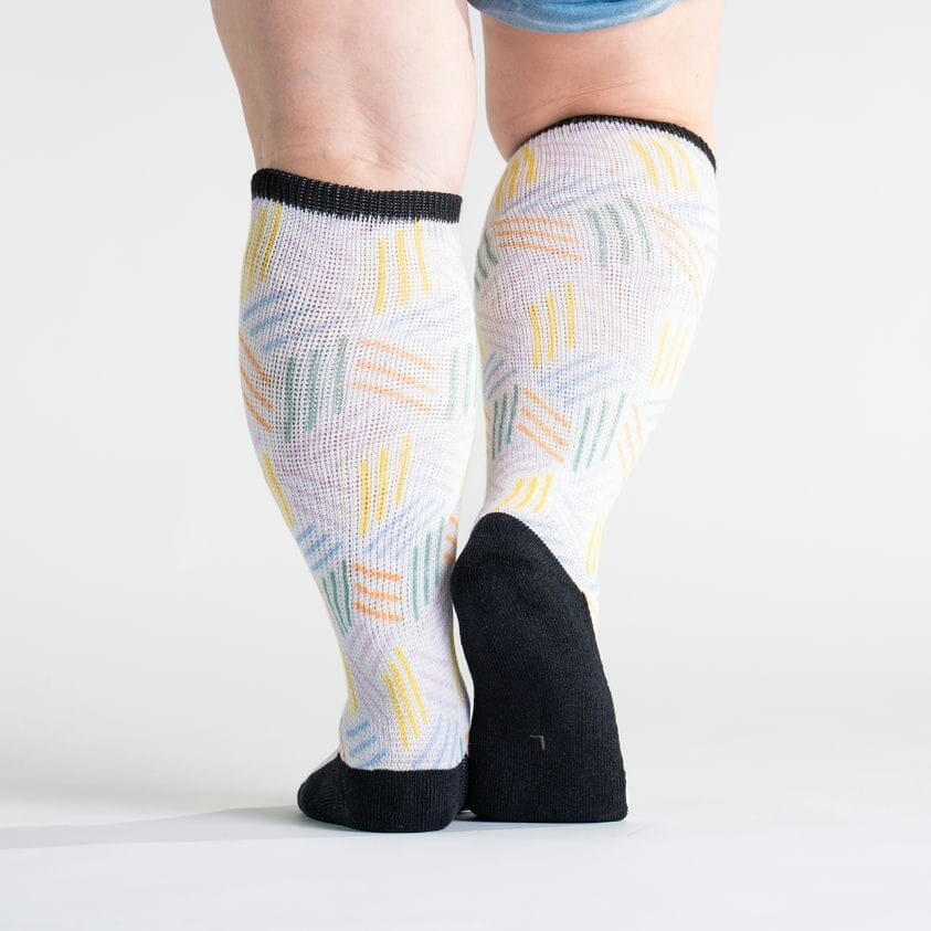 Pastel socks for diabetics