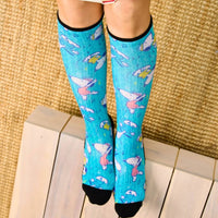 Snoopy knee-high compression socks