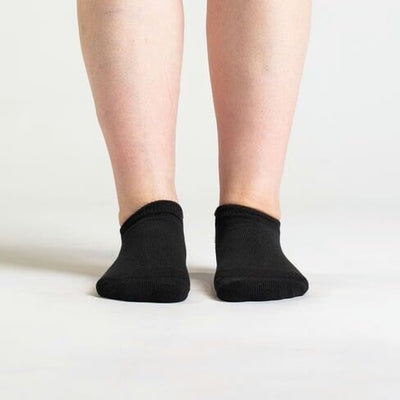 Viasox Black Ankle Socks side view