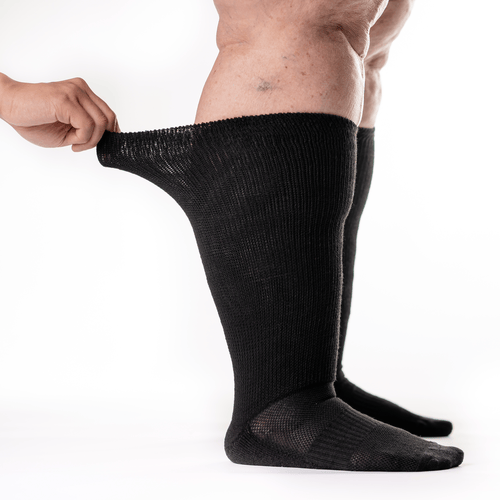 Black stretchy socks