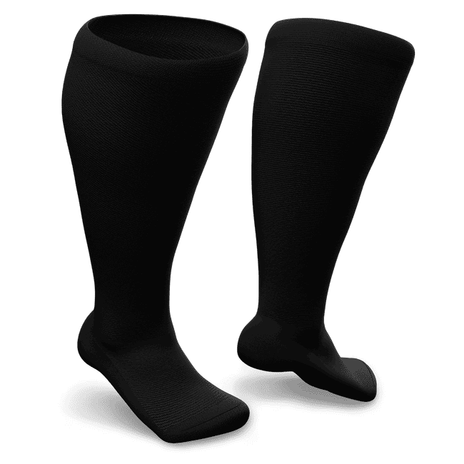 Black non-binding diabetic socks