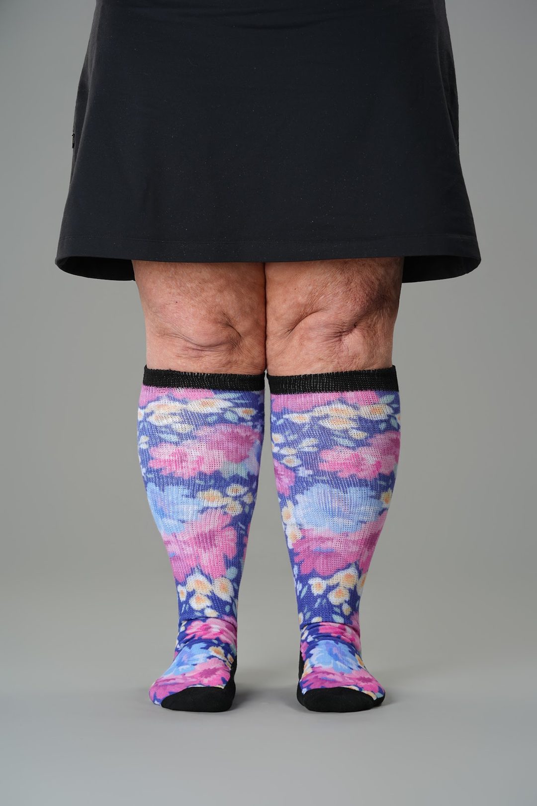 Floral Viasox EasyStretch knee-high socks
