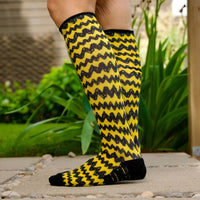 Peanuts Charlie Brown yellow compression socks