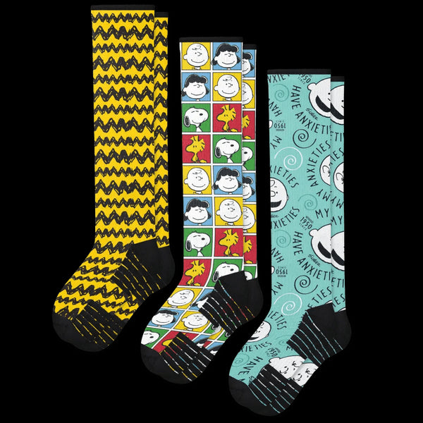 Charlie brown & friends compression socks