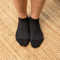 Black ankle compression socks
