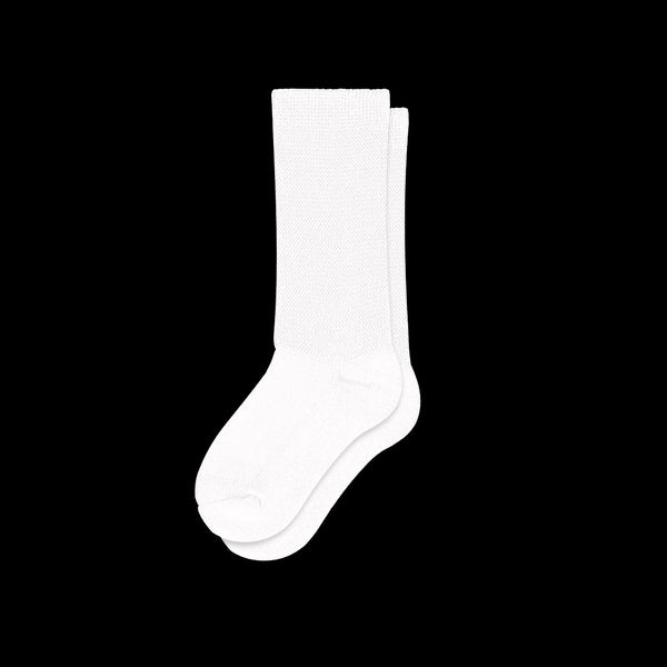 Crew white diabetic socks